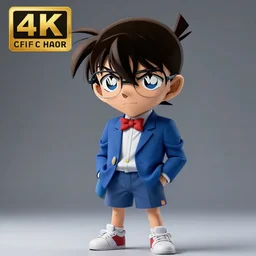 A photo of a real-life Kudo Shinichi , Studio Lighting, High Detail, 4K, Title-Shift, Hyperrealism
