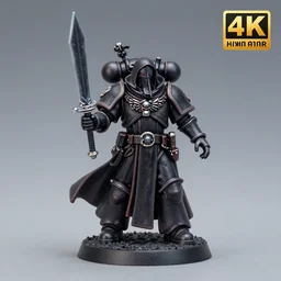 8 0 mm resin detailed miniature of a warhammer 4 0 k plague doctor, product introduction photos, 4 k, full body,