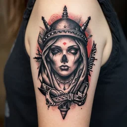 Tattoo completely new Concept mad amazing Design Stencil