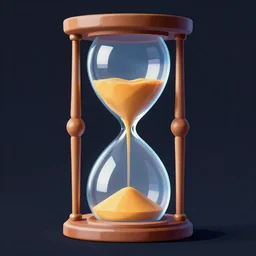 hourglass, epic retrowave art, trending on art station