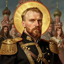 vladimir lenin as holy god emperor of mother russia, colourised, face portrait, epic, military art, fantasy, dieselpunk, hd shot, digital portrait, beautiful, artstation, comic style, by artgerm, guy denning, jakub rozalski, magali villeneuve and charlie bowater