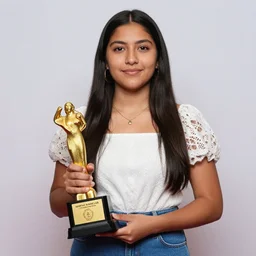 award winning photo of a young mexican woman in the style of martin schoeller