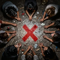 photorealism of HIV causes AIDS and interferes with the body's ability to fight infections. by Graciela Iturbide depressing, frustrated detailed, high definition chaotic, micro details wide angle lens dark lighting