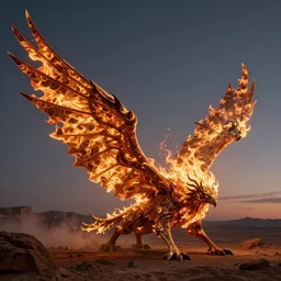 Extended wings made of Fractal flame,
