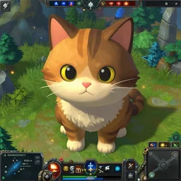 screenshot of a giant cat cat cat cat unit in a Starcraft 2 game