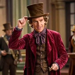 still of harrison ford as willy wonka