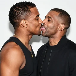 kanye west kissing r kelly with tongue