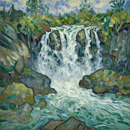 waterfall by van gogh