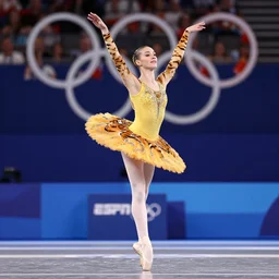 a tiger ballerina, award winning photograph, ESPN, Olympics, 60mm
