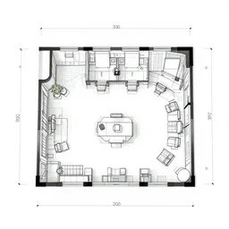 office room plan blueprint