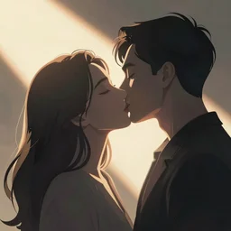 kiss me again, romantic modern art, vector