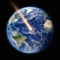 meteor hitting earth