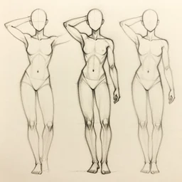 posing body drawing sketch outline tutorial basic