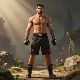 screenshot of Hasbullah Magomedov in Tekken