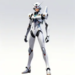 1 9 8 0 s anime screenshot of a sleek, slender, human - scale mecha suit defending the city streets, designed by hideaki anno, drawn by tsutomu nihei, and painted by zdzislaw beksinski