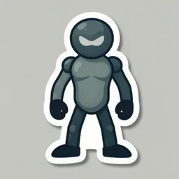 chaos agent. serigraphy by award - winning designer, vector art, muted palette, sticker design
