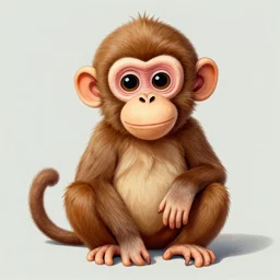 The cute monkey by Greg Hildebrandt