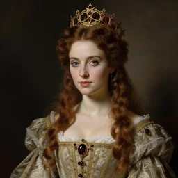 gothic princess vertical portrait. by gaston bussiere
