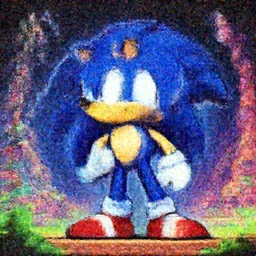 sonic videogame ,fantastic lighting, pixel art, high detail , 16 bits, 2d