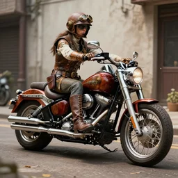 a steampunk! harley davidson