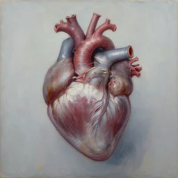 what depression looks like, withering heart, oil painting, pale colors, high detail, 8 k, wide angle, trending on artstation,