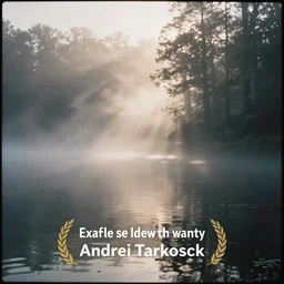 lake by Andrei Tarkovsky, mist, fairytale, lomography effect, photo blurring, 35mm