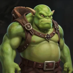 portrait of an ork, artstation, elegant, highly detailed, digital painting, concept art, smooth, sharp focus, illustration, art by studio ghibli 8 k