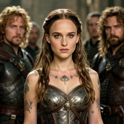 young natalie portman, legendary warrior, fighter, lord of the rings, tattoos, decorative ornaments, battle armor, carl spitzweg, ismail inceoglu, vdragan bibin, hans thoma, greg rutkowski, alexandros pyromallis, cute, perfect face, detailed, sharply focused, centered, rule of thirds, photorealistic shading