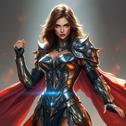 beautiful female dorothy gale, milla jovovich as dorothy, full body character concept, armor, super powers, fantasy, intricate, elegant, highly detailed, digital painting, artstation, concept art, shining, sharp focus, illustration, art by stanley lau