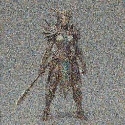 concept art of female Void Walker, slavic style, intricate details, colourful, by Randy Vargas and Arthur Adams