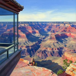 masterpiece grand canyon by Edward Hopper and O'Keefe, highly detailed, pastels