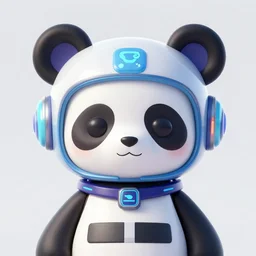 symmetry!! portrait of cute cyberpunk panda with futuristic headpiece, cronobreaker, game icon, by wlop, mucha, loish, frank frazetta, fantasy, neon lights, sharp focus, matte, highly detailed, concept art, volumetric light, intricate, elegant, highly detailed ray