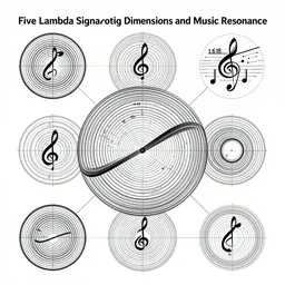 Five Lambda Sigma, Interlocking Dimensions and Music Resonance, 1.1618, repeating patterns