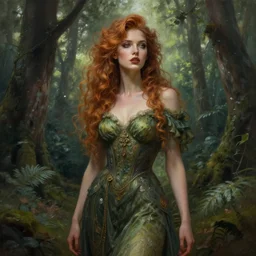 beautiful digital painting of a stylish female forest with high detail, 8 k, stunning detail, works by artgerm, greg rutkowski and alphonse mucha, unreal engine 5, 4 k uhd, cinematic lighting, high detail, masterpiece, a lot of wow