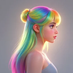 side - profile painted portrait, ellie bamber fairy, backlit, smooth, gaudy colors, octane render aesthetic, overlord, dota matte painting concept art, official fanart behance artstation by atey ghailan, by greg rutkowski, greg tocchini, james gilleard, joe fenton, kaethe butcher, lois van baarle, ilya kuvshinov