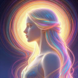 side profile portrait, imogen poots paladin, elden ring, d & d, soft, smooth, luminescent, art nouveau, concept art, backlit glow, ripples, swirly vibrant color lines, holy, gaudy colors, aesthetic octane render, 8 k, by ilya kuvshinov!!, cushart krentz, gilleard james