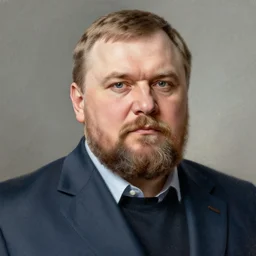 Vladimir Zhirinovsky, vengeful Russian titan. Monumental portrait by Ilya Glazunov