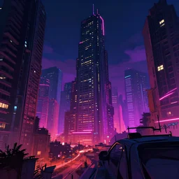landscape of a brutalist neon lit blade runner city in the style of Rob Lefield and Dan Mumford, trending on artstation, digital art, first person perspective, establishing shot