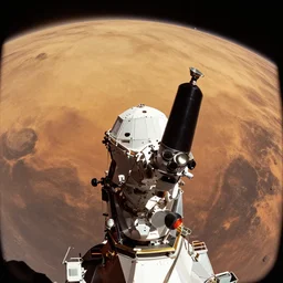 a photo of mars taken by a telescope