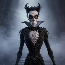 photorealistic Taz inspired by Tim Burton and Giger, octane render, unreal engine 4k, volumetric light, fog, detailed