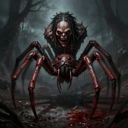 earl sweatshirt!! as a grotesque anthropomorphic spider monster, bloodborne, fantasy art, trending on artstation