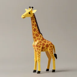 girafe paper toy, photorealistic, hd, trending on artstation