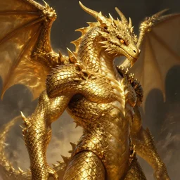 dungeons and dragons character concept portrait, golden scaled dragonborn male with lizard eyes, !!!gold scales!!!. Detailed, High quality, dynamic lighting, fantasy, Artwork by Artgerm, WLOP, Alex Ross, Greg Rutknowski, Alphonse Mucha