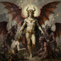 the temptation of saint anthony swarmed by grotesque winged demons, fantasy, intricate, elegant, highly detailed, digital painting, artstation, concept art, matte, sharp focus, illustration, art by artgerm and alex grey