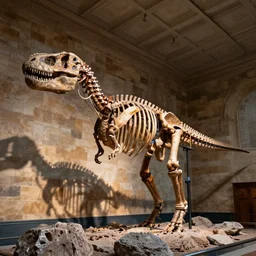 natural history museum skeletons of dinosaurs t