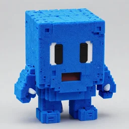 stunning person made out of blue nintendo gamecubes, greg rutkowski