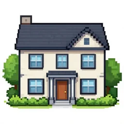 house m. d pixel art