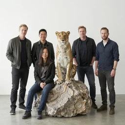 zoological portrait of a human rock by kuldar leement and ruan jia and brad rigney and micha karcz and brad rigney 0. 0 0 1