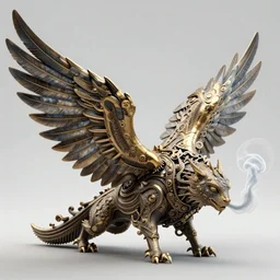 sha, smoke, wings, by olivier ledroit, concept art, 4K, cinematic, realistic, intricate detail, finely detailed, small details, extra detail, photorealistic, high resolution, 3D, PBR, path tracing, volumetric lighting, octane render, arnold render