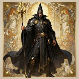 An almighty warlock, battle mage, very very very epic, D&D, fantasy, intricate, elegant, highly detailed, digital painting, artstation, character concept art, character design, smooth, sharp focus, illustration, art by artgerm and greg rutkowski and alphonse mucha, 8k